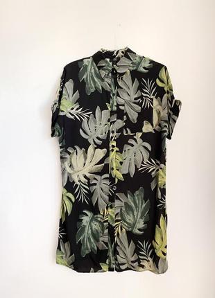 Платье рубашка с гавайским принтом river island4 фото