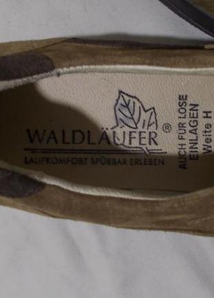 Туфли замшевые светло-коричневые 'waldlaufer' 41-42р4 фото