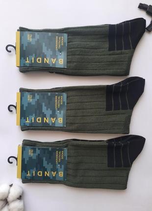 Шкарпетки чоловічі трекінгові тактичні махрові з узбекської пряжі люкс якість хакі6 фото