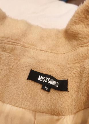 Стильне пісочне пальто міді від missguided, стильное песочное пальто длины миди3 фото