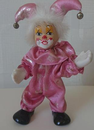 Винтажный фарфоровый клоун из германии