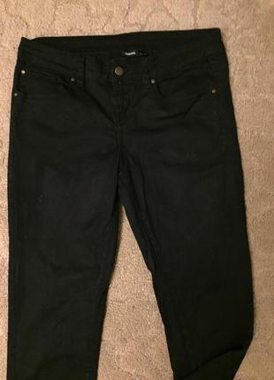 Супер джинсы жен зауженные черные р l(40)3 фото