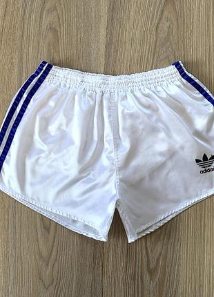 Мужские винтажные спортивные атласные шорты легкоатлетические adidas
