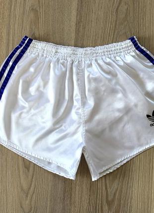 Мужские винтажные спортивные атласные шорты легкоатлетические adidas