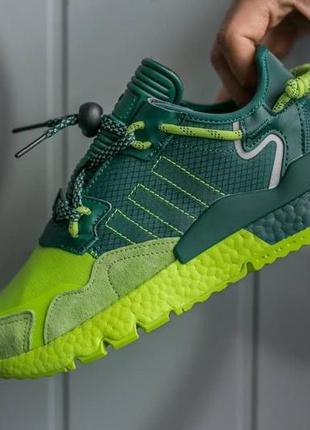 Чоловічі кросівки adidas nite jogger green / smb2 фото