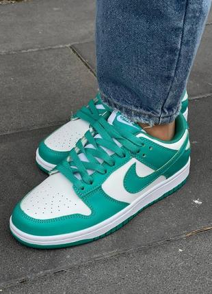 Кросівки жіночі nike sb dunk low ‘green’6 фото