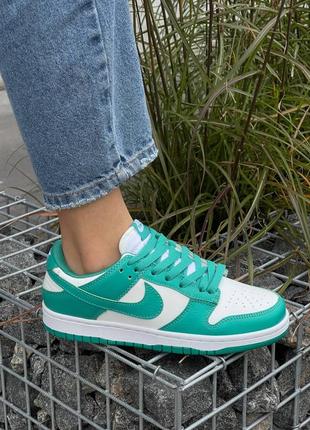 Кросівки жіночі nike sb dunk low ‘green’7 фото