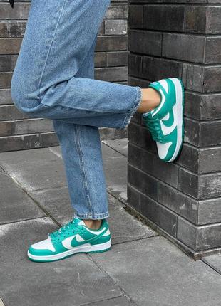 Кросівки жіночі nike sb dunk low ‘green’2 фото