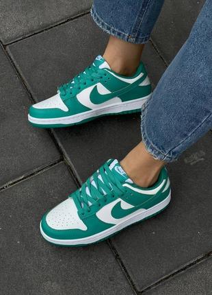 Кросівки жіночі nike sb dunk low ‘green’1 фото