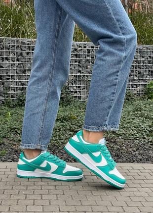 Кросівки жіночі nike sb dunk low ‘green’4 фото