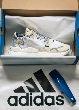 Жіночі кросівки adidas nite jogger x 3m white / smb1 фото