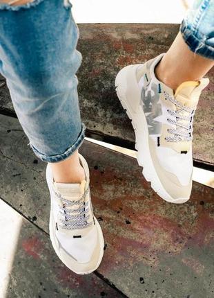 Жіночі кросівки adidas nite jogger x 3m white / smb8 фото
