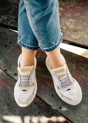 Жіночі кросівки adidas nite jogger x 3m white / smb10 фото