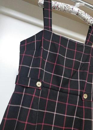 Платье сарафан в клетку 7