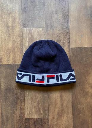 Шапка fila оригінал синя чоловіча3 фото