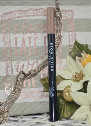 Фірмовий олівець для брів mua brow define eyebrow pencil with blending brush оригінал