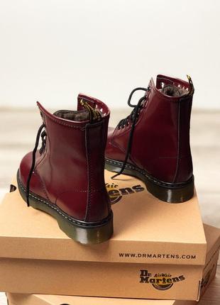 Черевики жіночі dr. martens bordo доктор мартинс4 фото