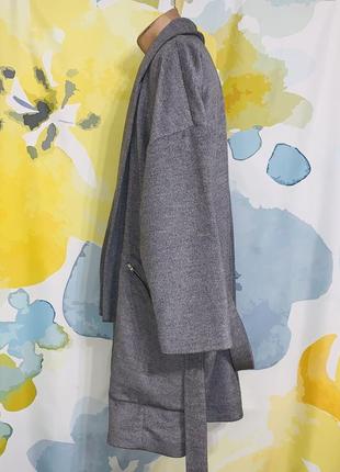 Дизайнерське оверсайз пальто designers remix charlotte eskildsen сірого кольору із натуральної вовни2 фото