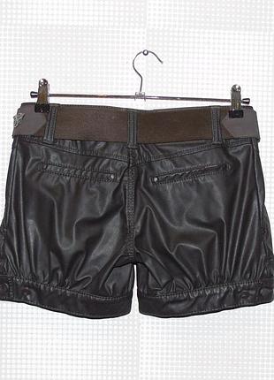 Стильні шкіряні шорти амнезія туреччина amn2 фото