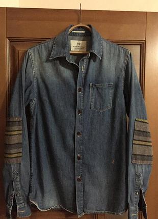 Суперская джинсовая рубашка "scotch&soda "