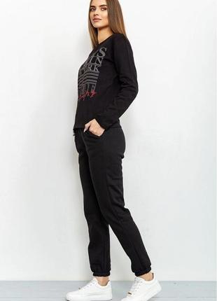 Базові утеплені флісом жіночі спортивні штани з манжетами зимові жіночі спортивні штани з начосом завужені жіночі спортивні штани на зиму2 фото