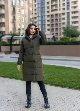 Стильна жіноча тепла куртка зручна красива стильна жіноча красива зручна тепла куртка чорна хакі пальто зимове тепле8 фото