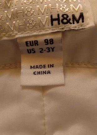 Термо зимний полукомбинезон h&m 98 см3 фото