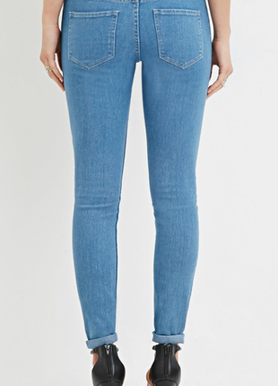 Джинсы скинни skinny jeans с низкой посадкой от американского бренда forever 212 фото