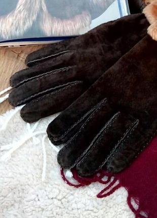Новые замшевые перчатки р m.3 фото