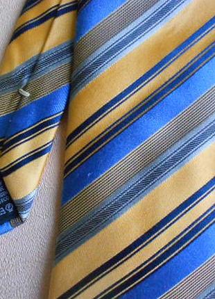 Стильный шелковый галстук, бренд tie rack. 100% silk seda.2 фото