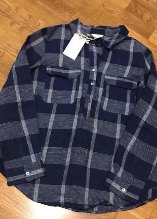 Рубашка женская  натуральная в клетку monsoon, p. 12/40