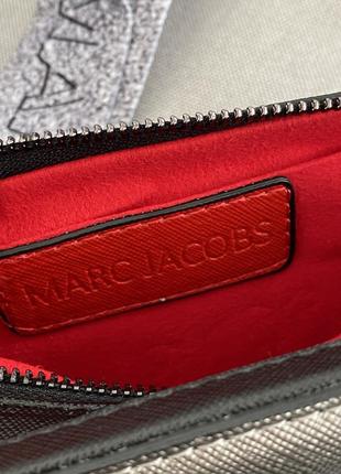 Стильна сумка🔥marc jacobs small camera bag silver/black 10
