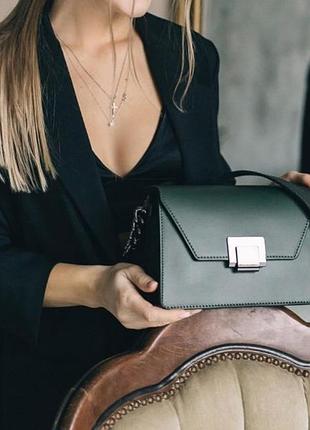 Кожаная сумка с широким ремнем италия ts000140