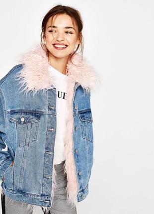 Джинсовая куртка bershka