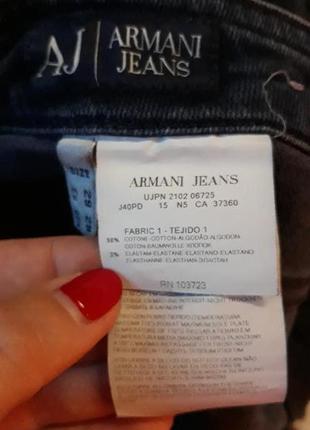 Синие джинсы со вставками от armani jeans4 фото