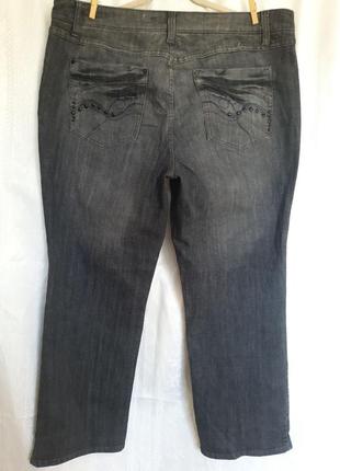 Жіночі  джинси  висока посадка.  женские джинсы с заклепками на кармане.3 фото