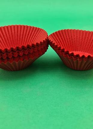 Тартолетка для чізкейк "кругла червона"d55 h42,5 (100шт)/140/ (1 уп.)