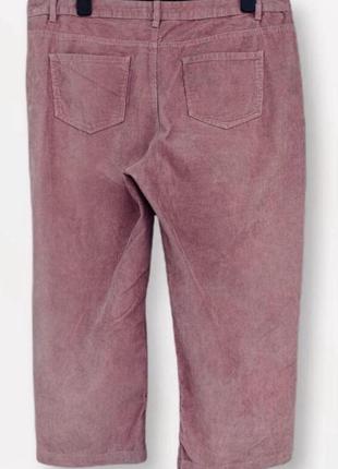 Стильные вельветовые укороченные джинсы с высокой посадкой2 фото