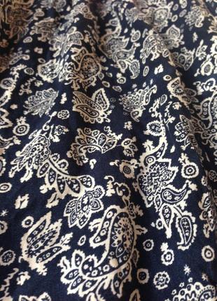 Летняя распродажа! удобные индийские штанишки синий и белый узор4 фото