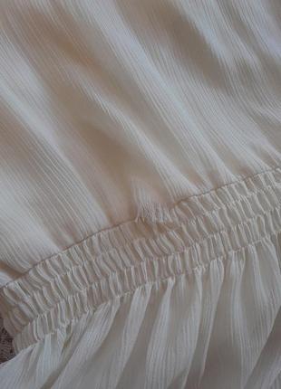 Романтична легка молочна сукня з оборками nasty gal10 фото