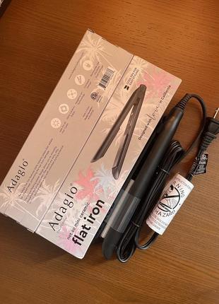 🇺🇸 выпрямитель для волос adagio california not so mini ceramic flat iron