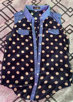 Блуза прозора