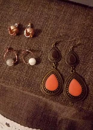 Сережки біжутерія пусети