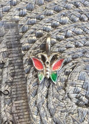Підвіска метелик в емалях