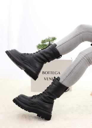 Женские ботинки bottega veneta (зима, с мехом)