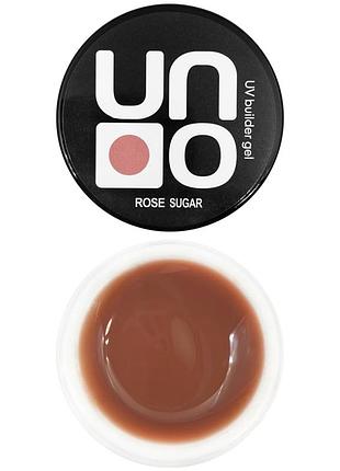 Гель для наращивания uno 15ml rose sugar