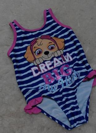Відрядний купальничек щенячий патруль на 1,5-2 роки
