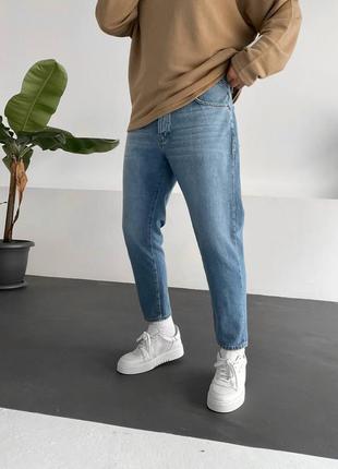 Мужские джинсы мом, свободные джинсы люкс качества, серые синие, стильные молодежные джинсы , на осень