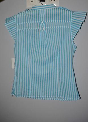 42/м-l/14 фирменная женская рубашка блузка блуза футболка легкая натуральная новая сток4 фото