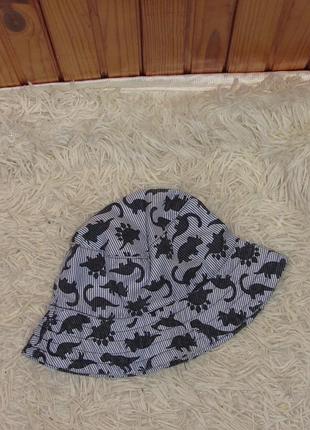Панама для хлопчика стан хороший  з динозавриками 6-12 місяців  47 см